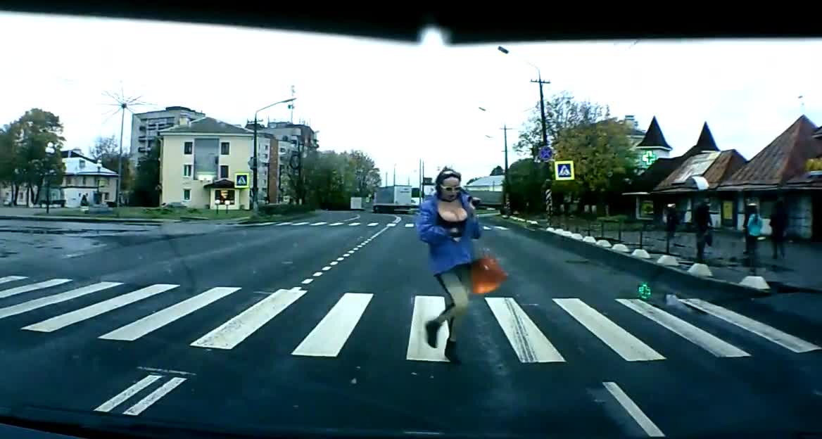 A harsh Russian pedestrian.