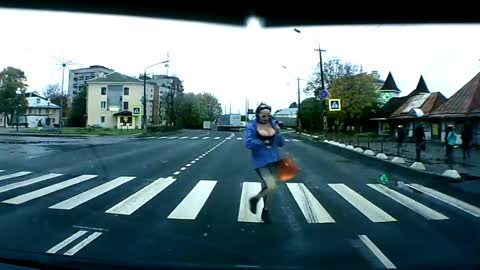 A harsh Russian pedestrian.