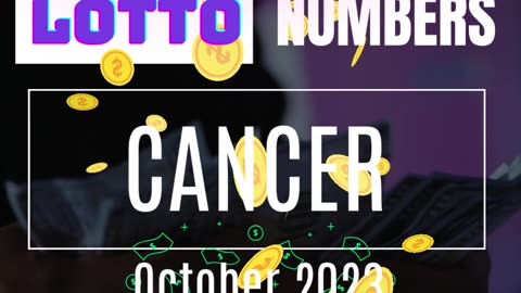 CANCER JACKPOT WINNER!!!!💸💲💫👉OCTOBER 2023🍀❤️💲✨️🏆⭐️💲💰❤️💸 Lucky Lotto Numbers. #tarot #tarotreading