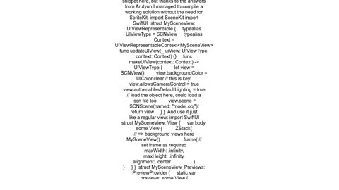 How can I make SceneView39s background transparent