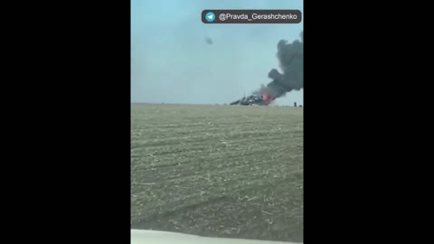 War equipment on fire