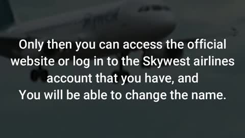 SkyWest Airlines Change Name Online