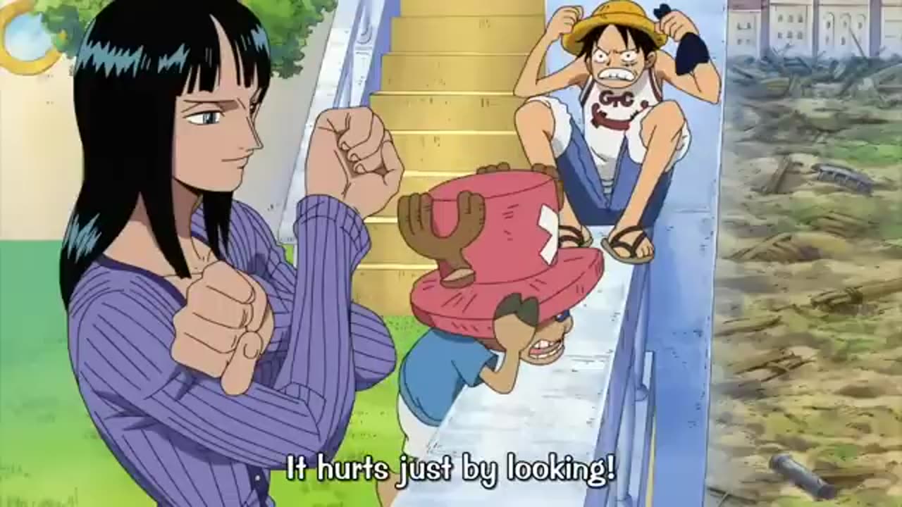 One Piece Funny Moments 4 _ Robin Grabs Franky's Balls.