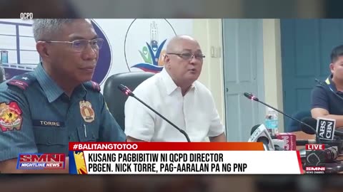 Kusang pagbibitiw ni QCPD Director PBGen. Nick Torre, pag-aaralan pa ng PNPpag-aaralan pa ng PNP