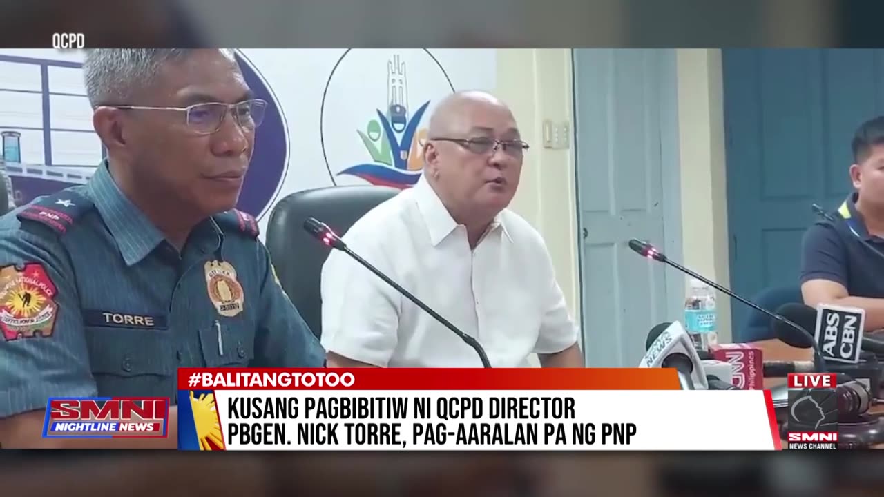 Kusang pagbibitiw ni QCPD Director PBGen. Nick Torre, pag-aaralan pa ng PNPpag-aaralan pa ng PNP