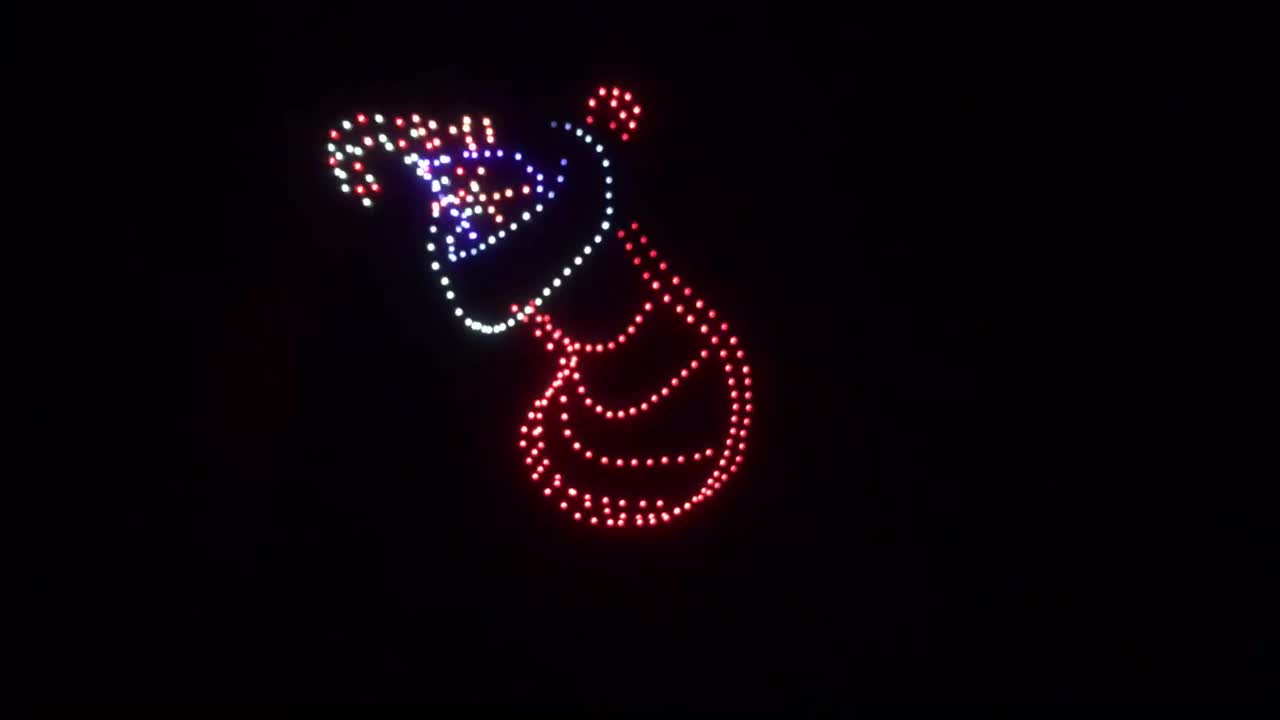 Walmart Drone Light Show in Fayetteville AR