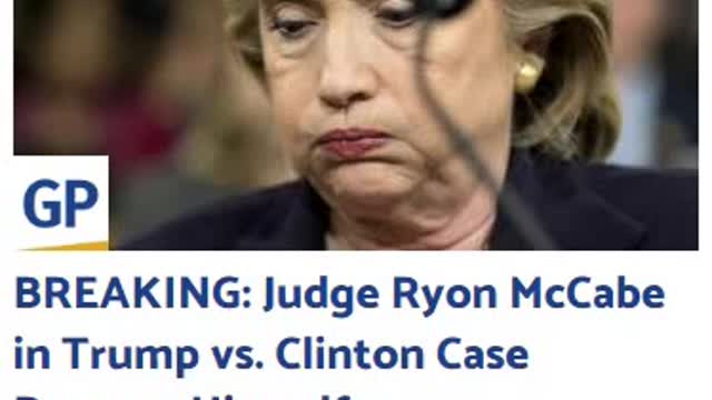 The second judge to recuse in this case. Judge Ryon McCabe in Trump vs. Clinton Recuses Himself