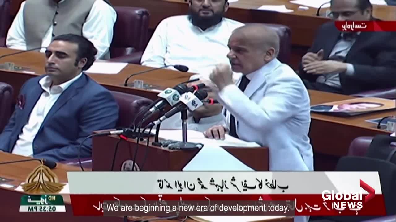 Pakistan's Shehbaz Sharif takes oath as country's prime minister
