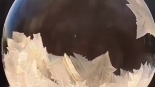 Bubble Convert into Ice