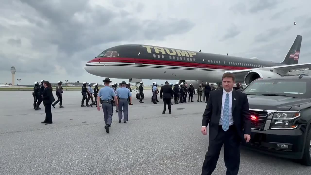 Post Presidency Trump Motorcade