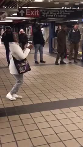 Man in red dances to michael jackson song