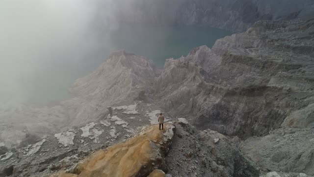 Stunning Lake Atop Active Volcano