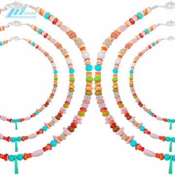 Natural turquoise spiny oyster Princess spiny oyster Milky Blue Aquamarine Rhodochrosite