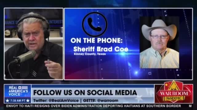 Sheriff Brad Coe in Texas is wide awake! We have an invasion at the border.