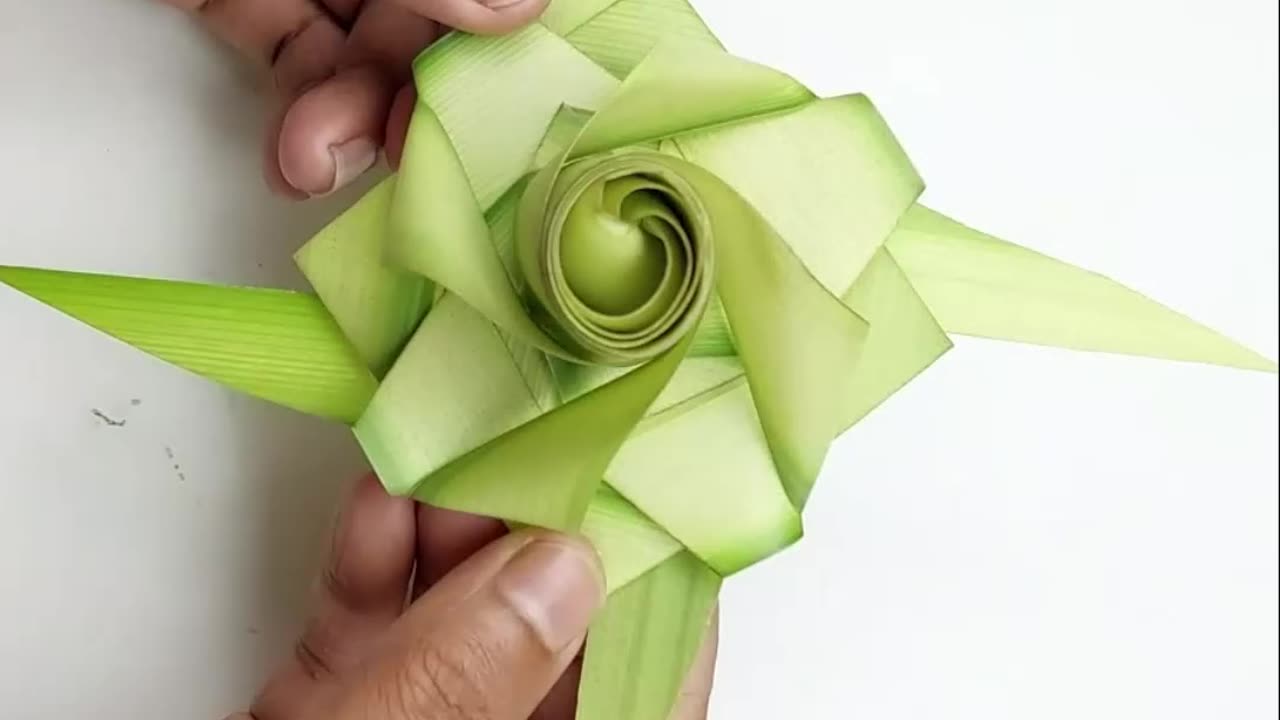 Very unique crafts and fun time with coconut leaves #craft #shorts #reels #coconut #leafcraft