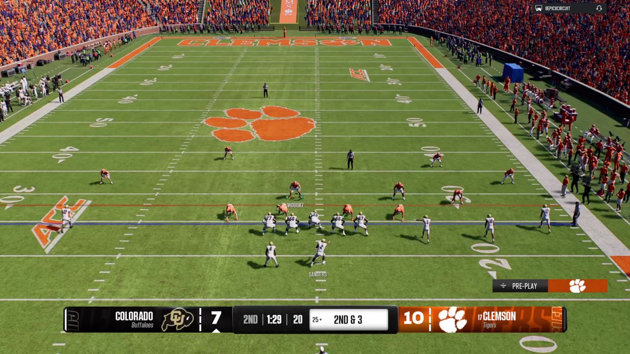 EA College football 25 - Clemson Tigers VS Colorado Buffaloes CFP H2H Online