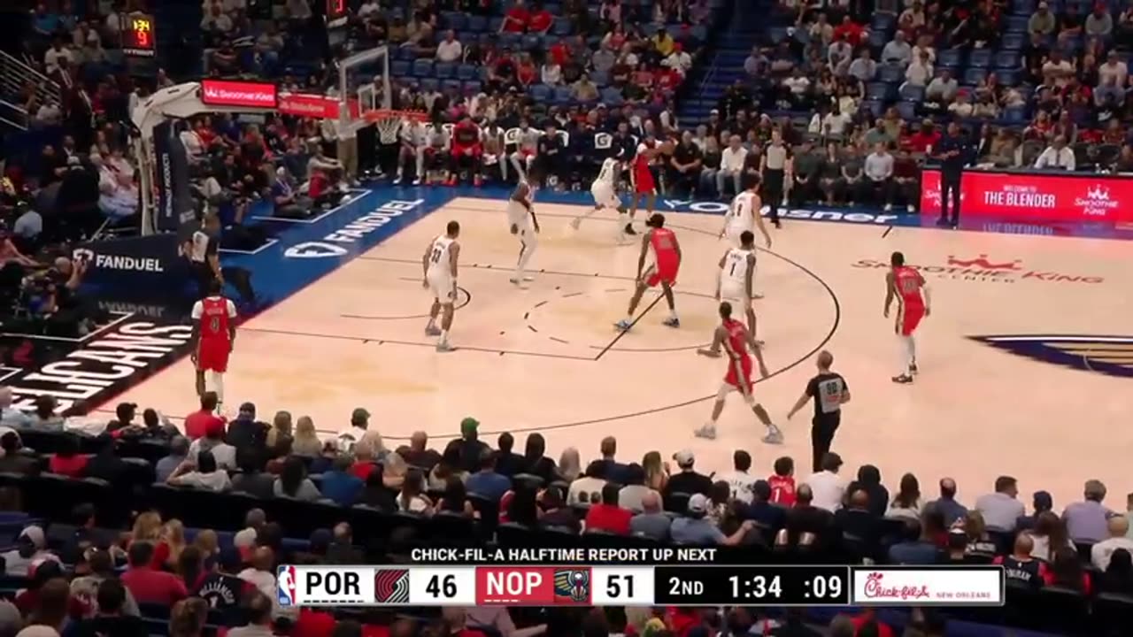 NBA New Orleans Pelicans vs Portland Trail Blazers 04/11/24