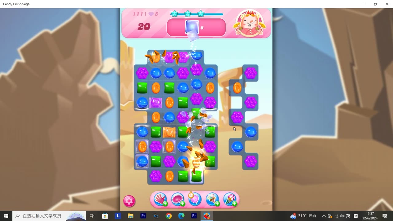 Candy Crush Saga Record (Level 111)