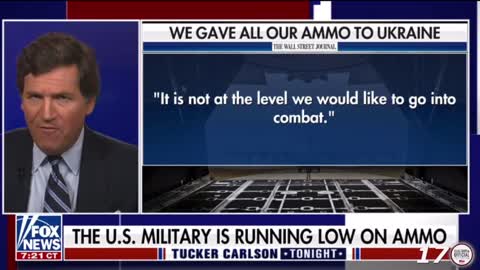 The US military is running low on ammo.