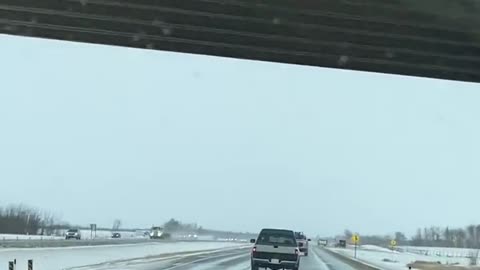 Overpasses full of supporters Edmonton