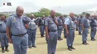 Police parade ahead King Misuzulu kaZwelithini's coronation.