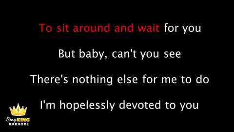 Olivia Newton John - Hopelessly Devoted To You from _Grease_ (Karaoke Version)