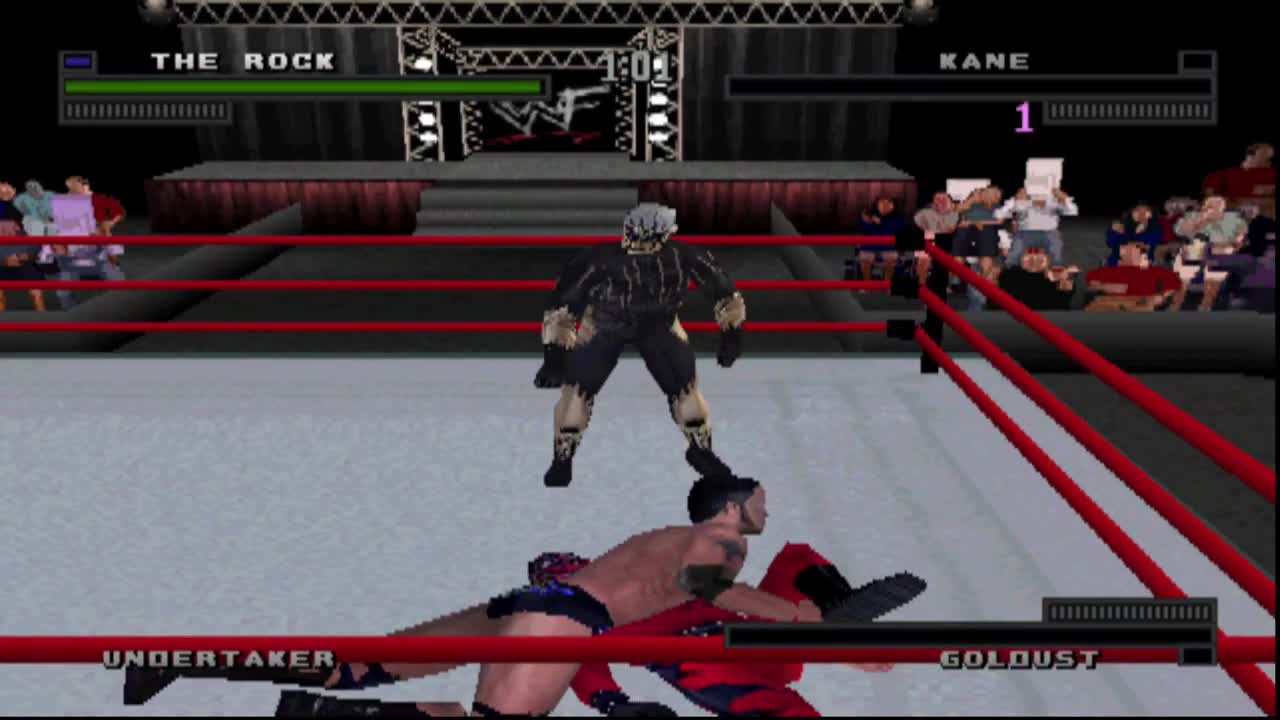 WWF Attitude PS1: War match #4