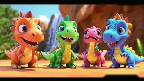 ten Dinosaurs song ten dino cartoon nursery rhymes for babies