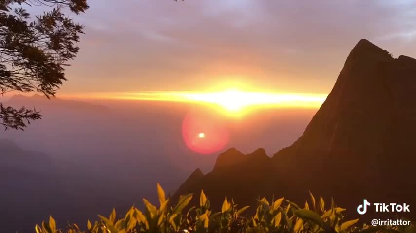 Natural sun rise video