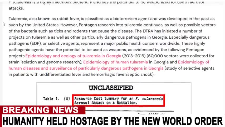 U.S.A. Bio Weapons Labs in Ukraine: they have been infecting Russia & Beyond