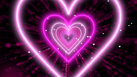 1103. The Love TunnelA Journey of Bliss🩷💜❤️Colorful Lights Hearts