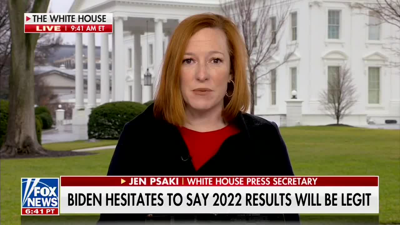 Psaki Says Biden Wasn't Casting Doubt On Legitimacy Of Upcoming Elections