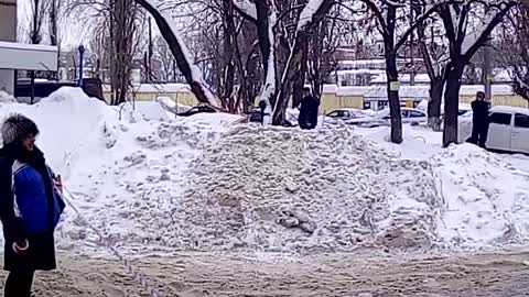 Massive Icicle Removal Gone Wrong