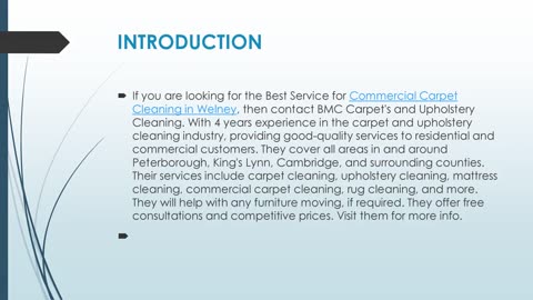 Best Commercial Carpet Cleaning in Welney.
