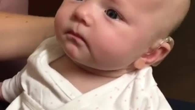 baby hear for the first time