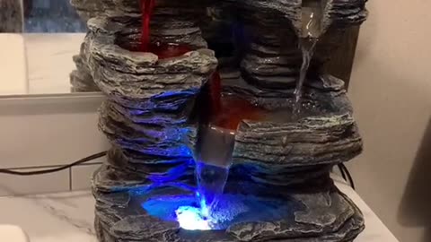 Dye to feed the waterfall