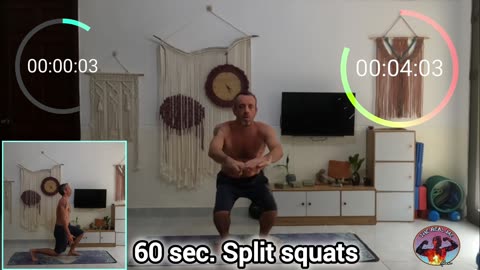 part 3, 5 minute, full body/legs home workout