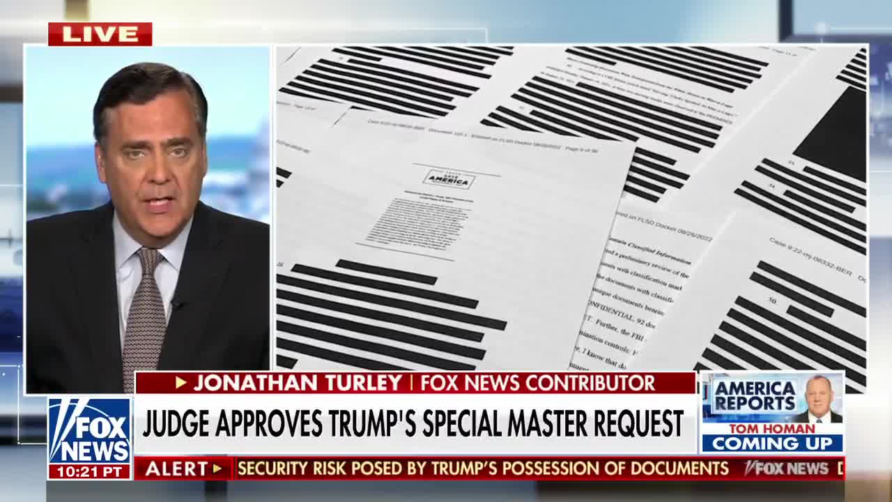 Judge granting 'special master' request is 'modest step' to reassure public: Jonathan Turley