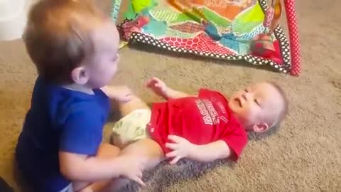 Fun and Fails Baby Siblings Playing Together #21