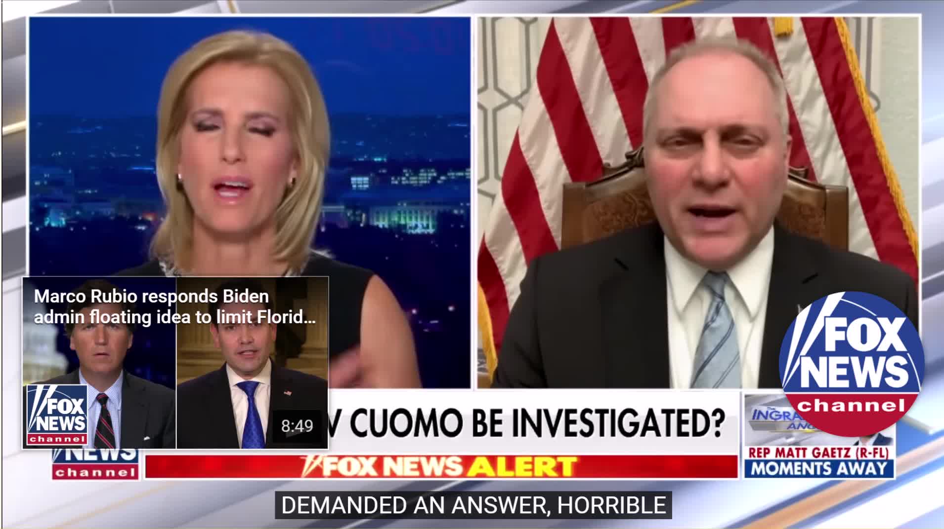 Scalise on Cuomo Investigation
