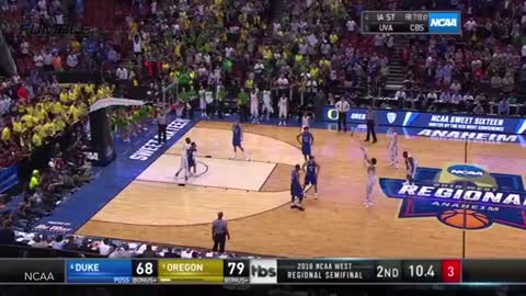 Coach K Lectures Oregon’s Dillon Brooks, Lies About It