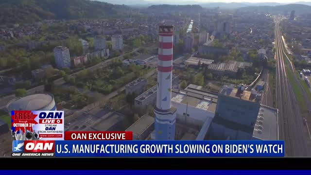 US manufacturing growth slowing on Biden's watch