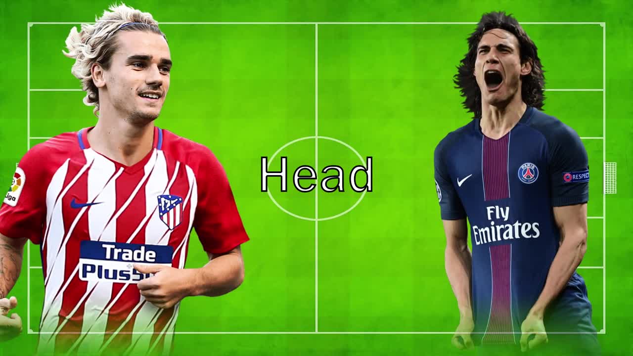 Football comparison between Grizman and Cavani