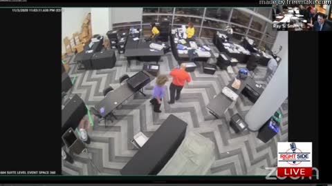 Video shows suitcases filled with ballots pulled AFTER supervisors told poll workers to leave