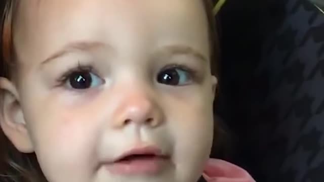 Funny little girl can't say ice cream