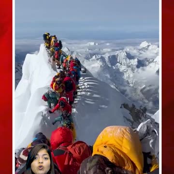 ఎవరెస్టుపై క్యూలో అధిరోహకులు| #everest #everestnews #ytshorts #shorts | FBTV NEWS