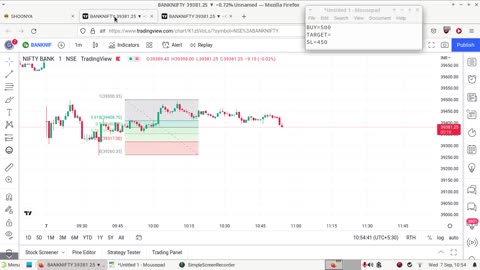 Bank Nifty Paper Trading 7 Sep 2022 | Loss of 1250/- INR