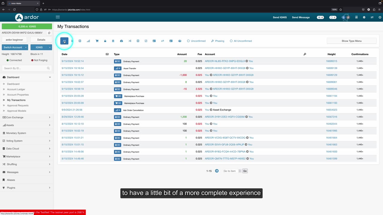 53 How to View Transactions on the Ardor Blockchain