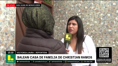 Sujeto dispara contra casa de familiares de Christian Ramos: "Somos gente humilde"