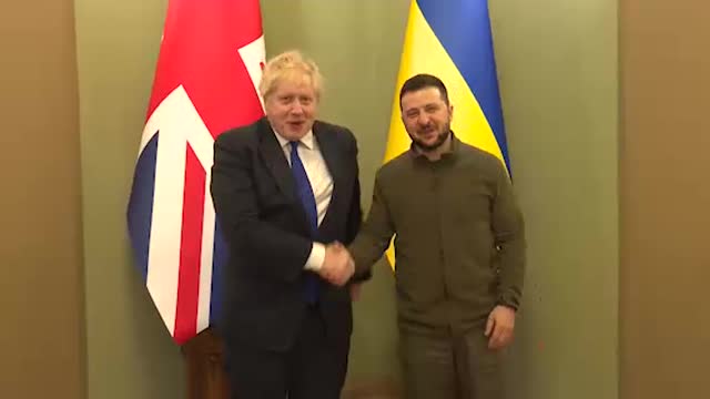 "Fantastic! Just look," - the first words of Boris Johnson on Bankovaya.